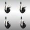 Service Caster 4 Inch 316SS Soft Rubber Swivel 7/8 Inch Stem Caster Lock Brake SCC, 2PK SCC-SS316TTLEX20S414-SRS-2-S-2-78 - alternate 3